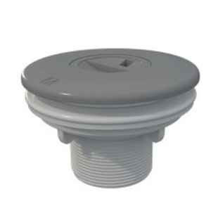 Stofzuigaansluiting ABS grijs 2" x 50mm - folie - AquaForte