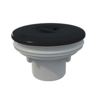 Stofzuigaansluiting ABS antraciet2" x 50mm - folie - AquaForte