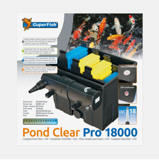 SuperFish  Pondclear Pro 18000 UVC-18W - Vijverfilter - SuperFish afbeelding