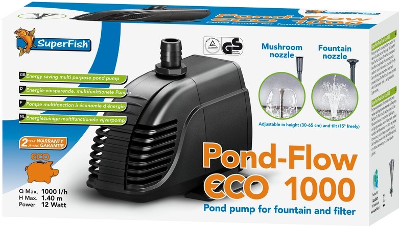 SuperFish  Pond Flow Eco 1000 - Vijverpomp - SuperFish afbeelding