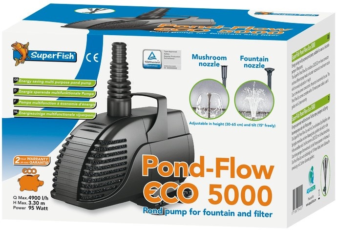 SuperFish  Pond Flow Eco 5000 - Vijverpomp - SuperFish afbeelding
