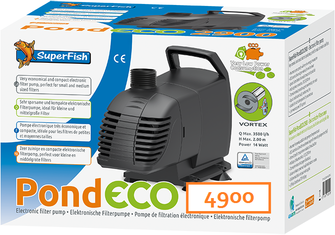 SuperFish  Pond Eco 4900  29 Watt - Vijverpomp - SuperFish afbeelding