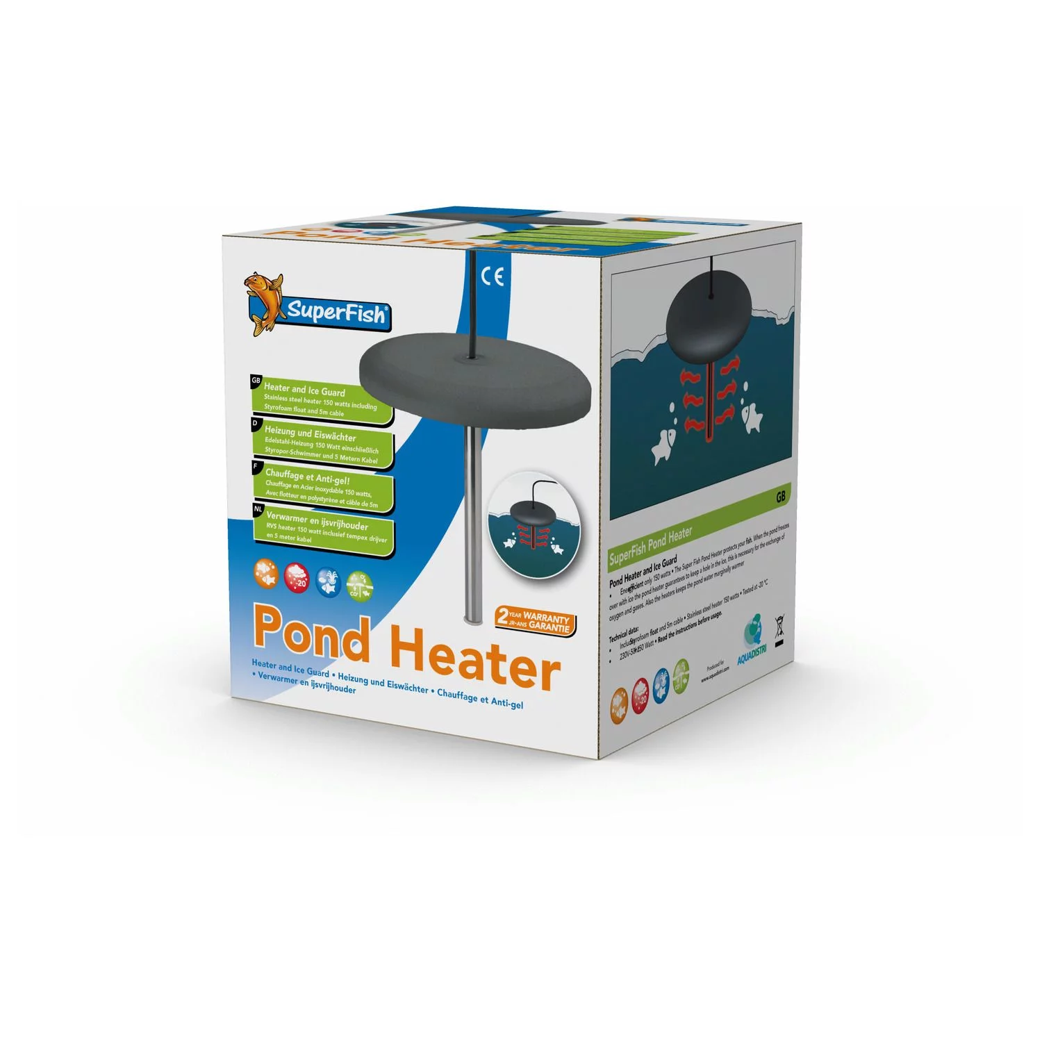 SuperFish  Vijververwarmer - Pond Heater - 150 Watt - SuperFish afbeelding