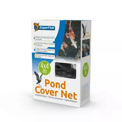SuperFish  Vijverafdeknet 4x4M + 10 pinnen  - SuperFish afbeelding