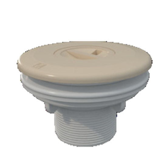 AstralPool Stofzuigaansluiting ABS 2" x 50mm - paneel / prefab beige - Astralpool