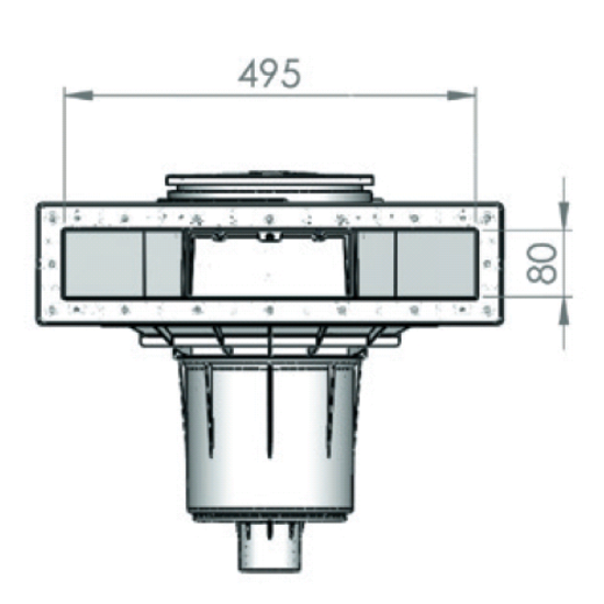 AstralPool Skimmer ABS NORM 17,5 liter folie/paneel / prefab - Astrapool