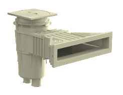 AstralPool Skimmer ABS NORM beige 17,5 liter folie / paneel / prefab - Astralpool afbeelding