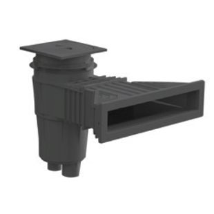 Skimmer ABS NORM antraciet 17,5 liter folie / paneel / prefab - Astralpool