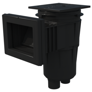 Skimmer ABS antraciet standaard 17,5 liter - folie - AstralPool