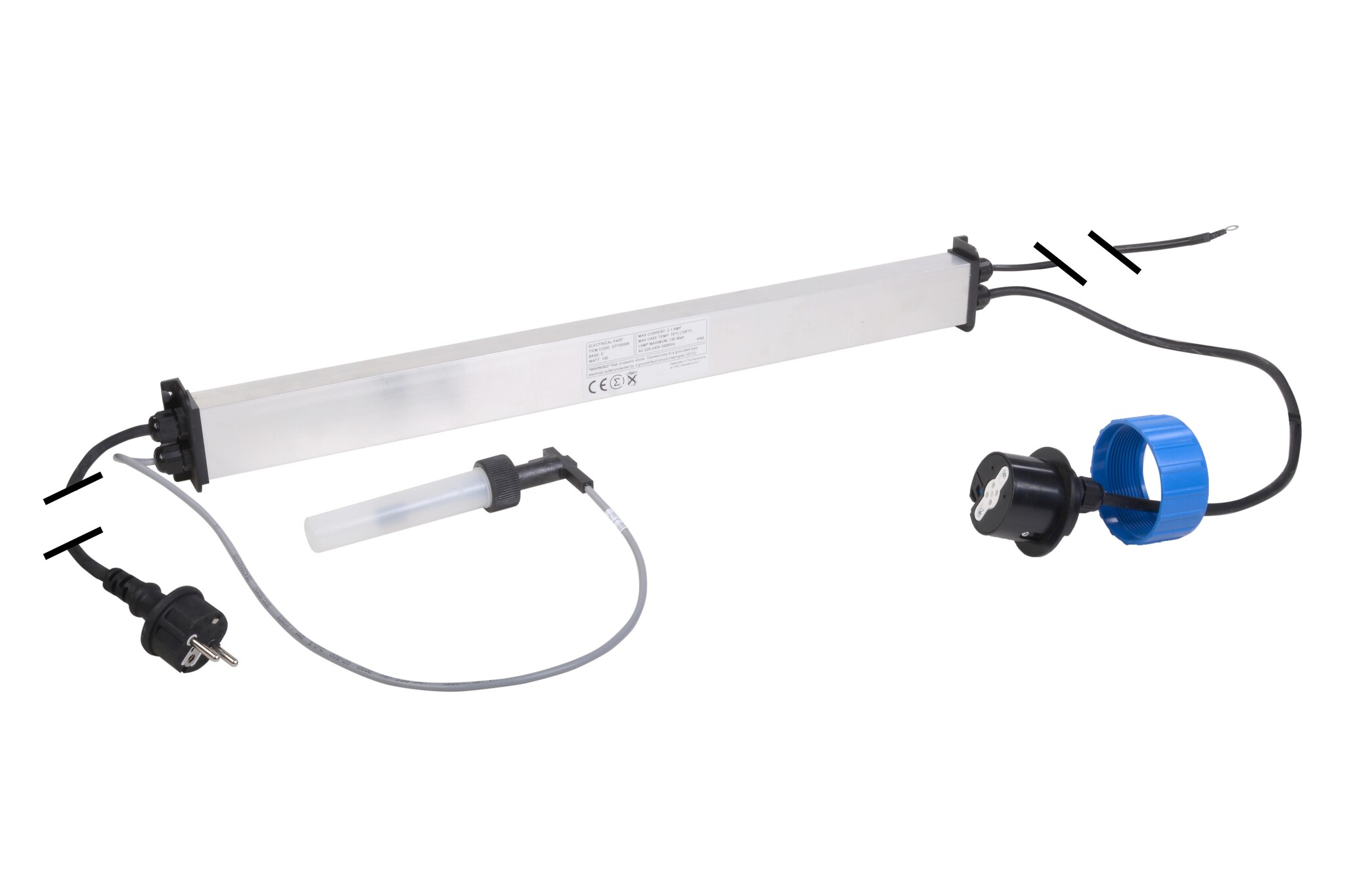 Aquasphere Elektrisch gedeelte UV-C amalgaam 130 watt +f sw Blue Lagoon afbeelding