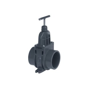Schuifafsluiter 125mm uitwendig lijm VDL