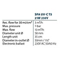 AquaForte Blue Lagoon Spa UV-C T5 21 watt - Aquaforte