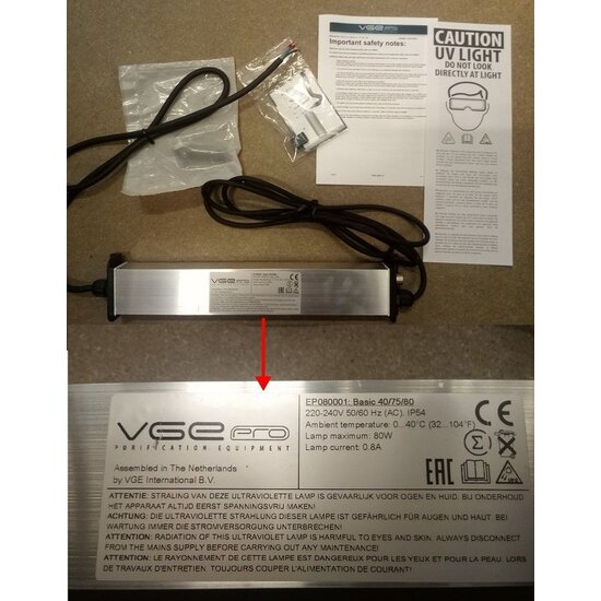 VGE VGE PRO Elektrisch deel Basic 40/75/80W dompel