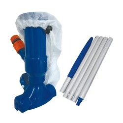 Jet Vac set met 5-delige telescoopstang 120cm (blauw)