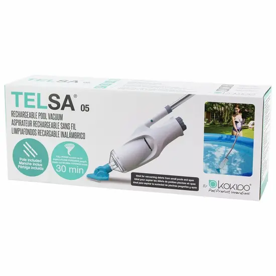 W'eau Telsa 5 oplaadbare spa en zwembadreiniger - Kokido