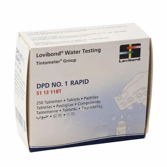 W'eau DPD 1 tabletten voor manuele tester - 100 stuks