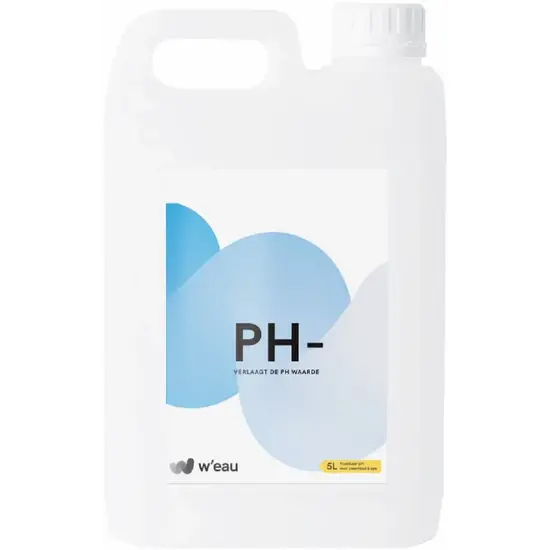 W'eau W'eau vloeibare pH minus - 5 liter