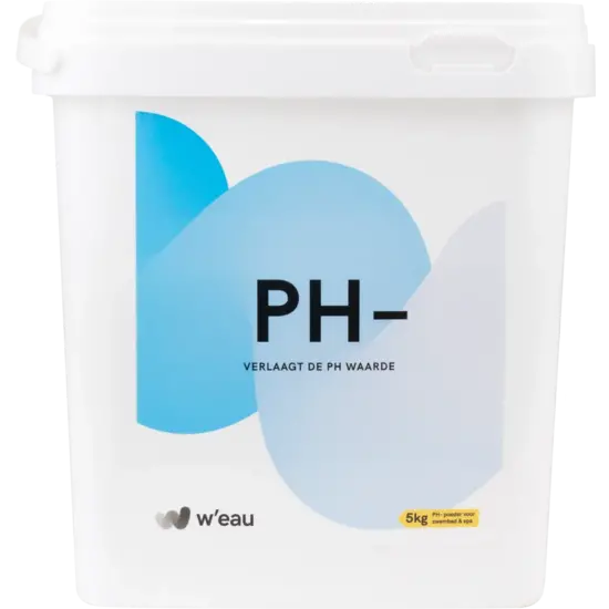 W'eau pH minus poeder (5kg) - W'eau