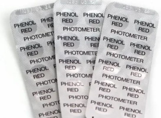 W'eau Phenol Red tabletten voor manuele tester - 100 stuks afbeelding