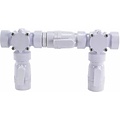 W'eau Bypass klep set ( 2 x 3 weg klep + 2 x slang (91 cm ) )