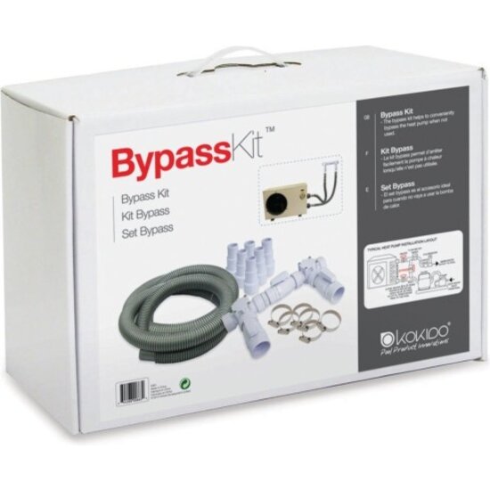 W'eau Bypass klep set ( 2 x 3 weg klep + 2 x slang (91 cm ) )