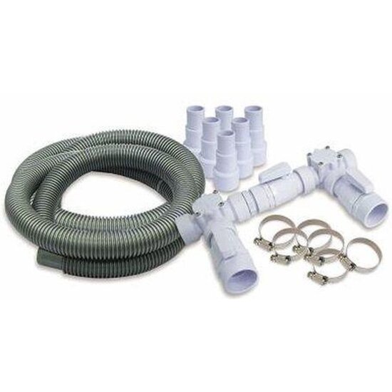 W'eau Bypass klep set ( 2 x 3 weg klep + 2 x slang (91 cm ) )