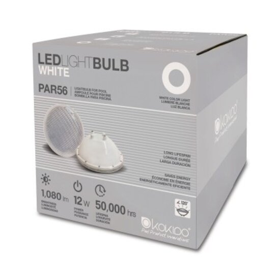 W'eau Par56 witte Led lamp (12V, 18W, Abs)
