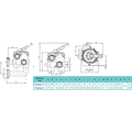 AquaForte 6-weg klep R 1½" wit