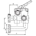 AquaForte Meerwegklep side mount 1½" (compitabel met Pentair)