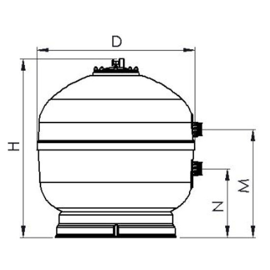 AquaForte AquaForte polyester zandfilter 600mm