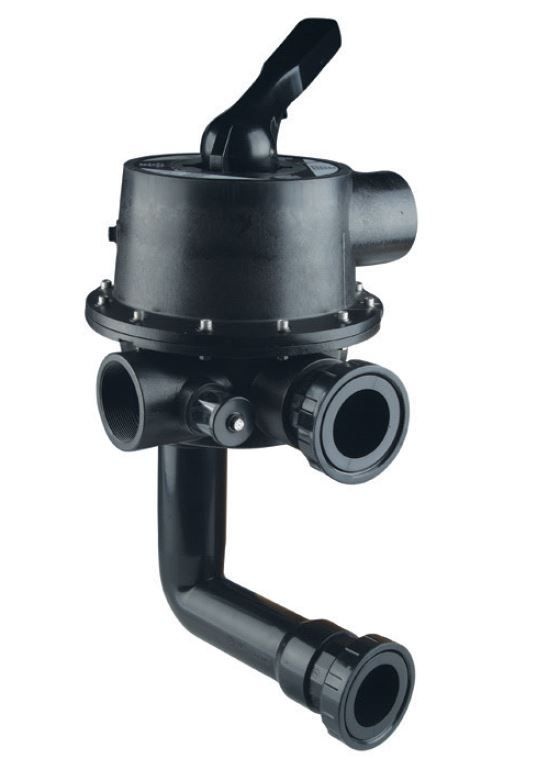 AquaForte 6-weg klep set R2½" binnendraad zwart afbeelding