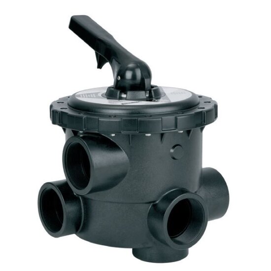 AquaForte 6-weg klep 3" zwart