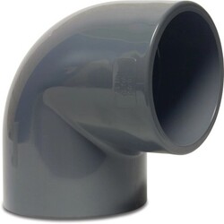 PVC knie 90 graden 50mm - W'eau