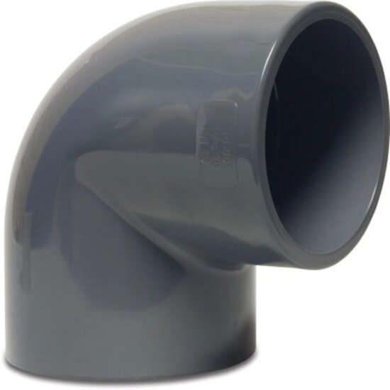 W'eau PVC knie 90 graden 50mm - W'eau