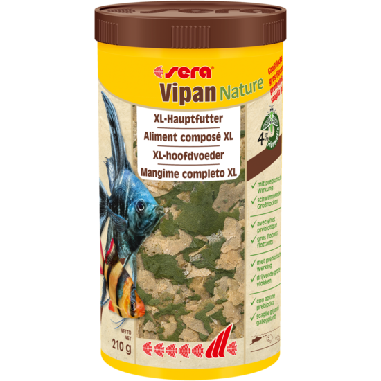 Sera Sera Vipan Nature 1000ml - grote vlok
