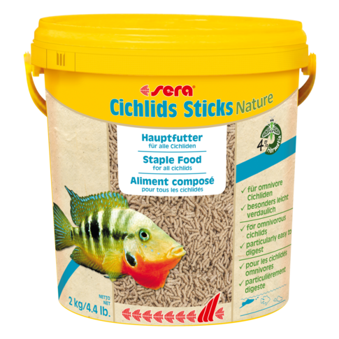 Sera Sera Cichlids Sticks Nature 2kg afbeelding