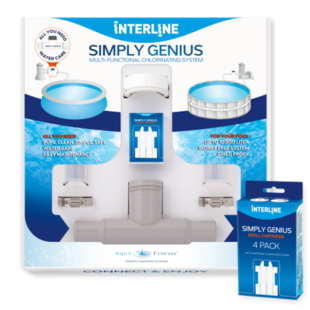 Interline Simply Genius Startpakket + Refill Cartridge (4 Stuks) - NL