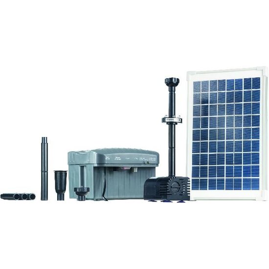 Heissner Vijver solar fontein pomp set incl. LED ca. 750 ltr - Heissner