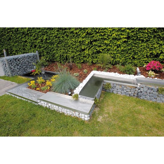 Ubbink Wolga beekloop start roestvrij staal 4x30x98cm - Ubbink