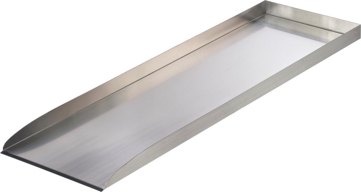 Ubbink Wolga beekloop recht element roestvrij staal 4x30x98cm - Ubbink