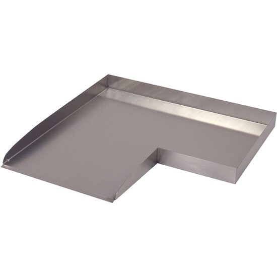 Ubbink Wolga beekloop linkse hoek roestvrij staal 4x48x48cm - Ubbink