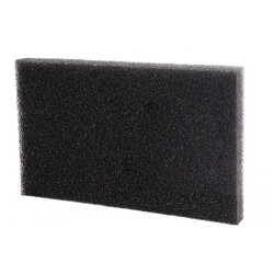 Filterschuim 100x50x2 cm fijn - zwart