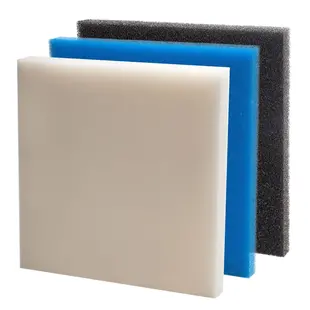 Vijverfilterschuimset 50x50x2 cm wit zwart en blauw