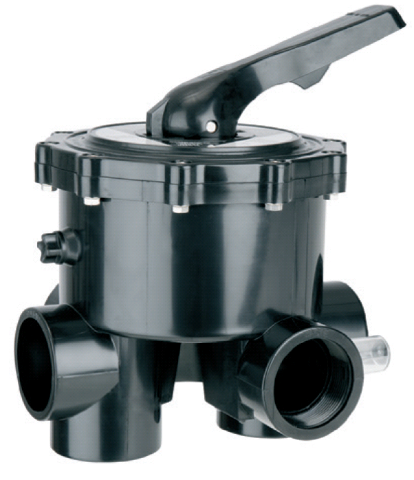 AquaForte 6-weg klep R 1½" zwart afbeelding