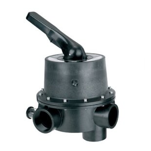 6-weg klep R2½" binnendraad Zwart