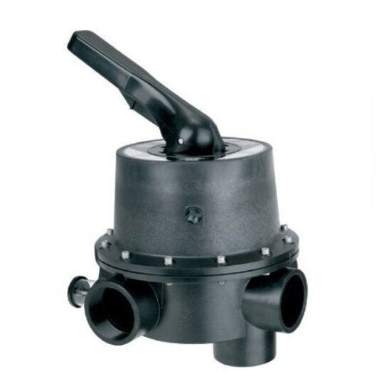 AquaForte 6-weg klep R2½" binnendraad Zwart