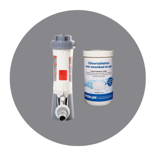 Interline  Chloor doseersluis set Interline (Choordoseersluis, chloortabletten)