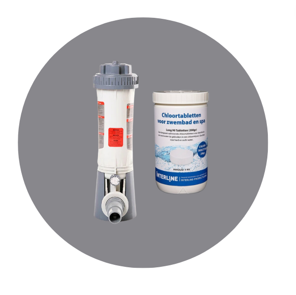 Interline  Chloor doseersluis set Interline (Choordoseersluis, chloortabletten) afbeelding