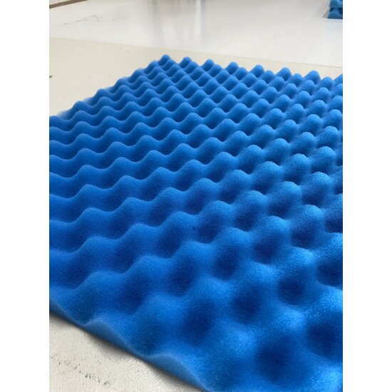 MaJa Koi Noppenschuim 75x50x3 blauw fijn ppi 30