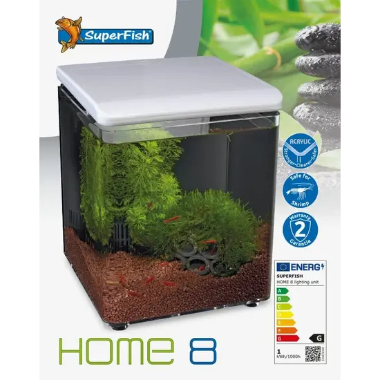 SuperFish  Home 8 aquarium wit Superfish